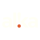 Alka logo i negativ