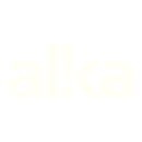 Alka logo sky white