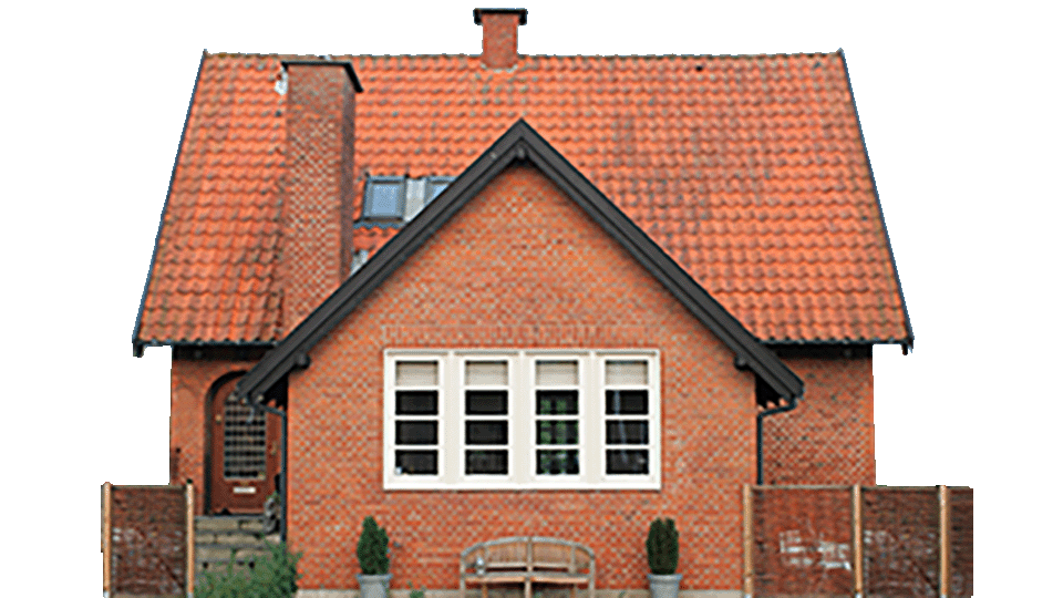 Rødt murstenshus