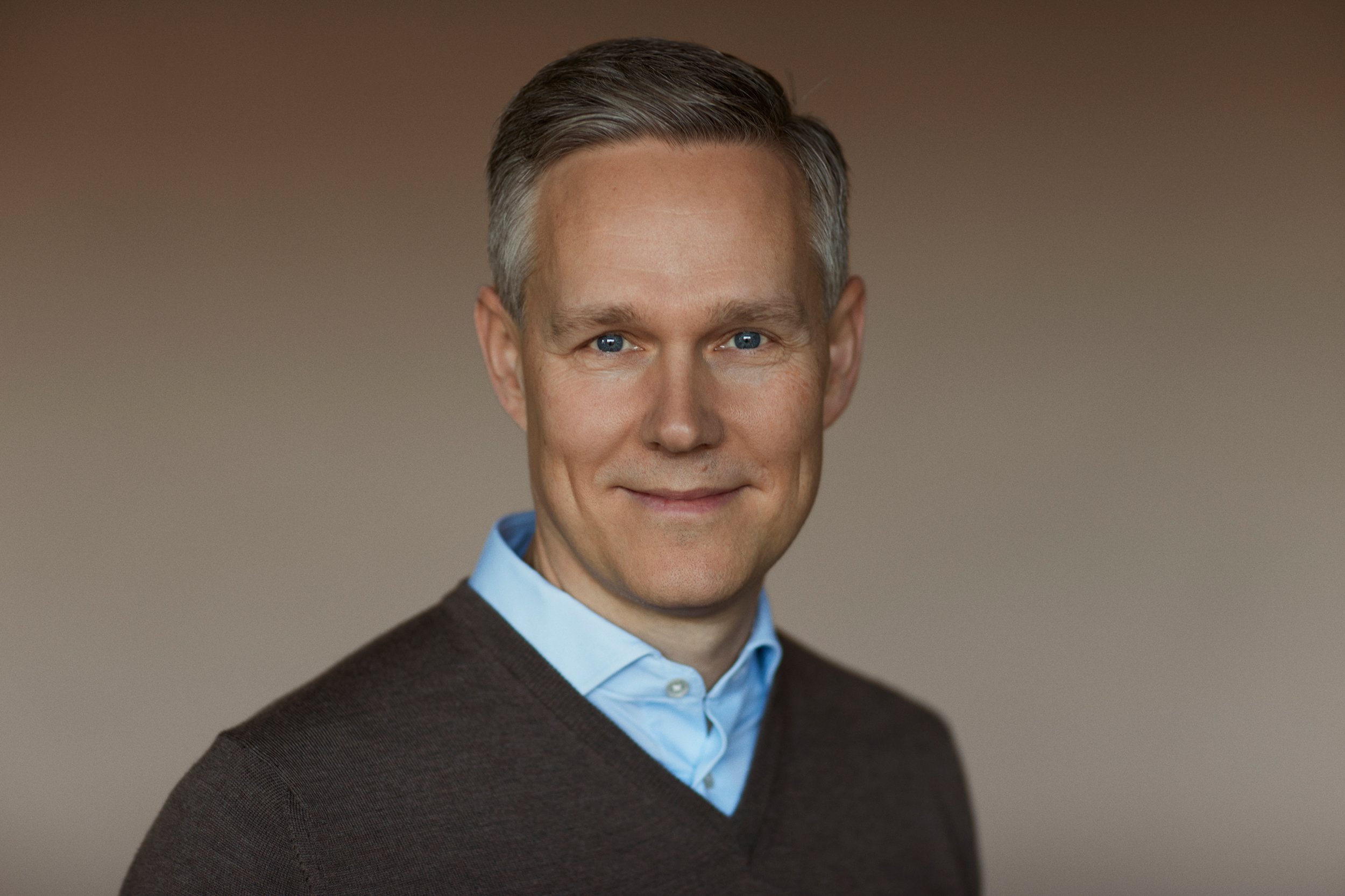 Billede af Thomas Klærke, direktør i Alka, iført pullover